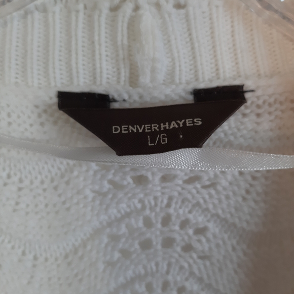 Women's Cropped Cardigan Large White - Picture 3 of 6